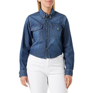 Pinko Dames licht denim overhemd schermen, Pjd_Wassen Medium, 46 NL