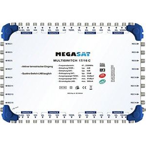 MegaSat 0600194 multischakelaar 17/16 C zilver