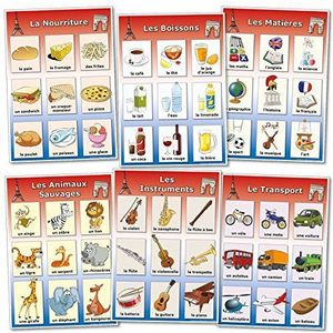 Wildgoose Education FR0071 Franse woordenschat affiches (Pack van 6)