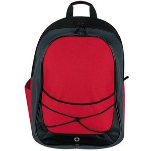 eBuyGB schoolrugzak en rugzak met elastische details, rood, één maat