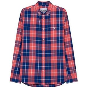 Seidensticker Casual overhemd voor heren, regular lange mouwen, button-down-kraag, roze, M