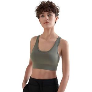 True North Roots Organics T1200 Bustier voor dames, sportbeha van gerecycled polyester, grijs, S