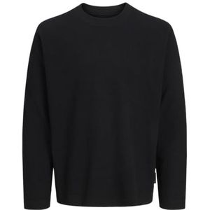 Jack & Jones Jcodynamic Fabric Tee Ls Crew Neck, zwart, S