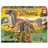 Puzzel Educa Velociraptor 3D