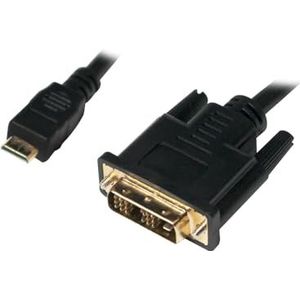 LogiLink CHM004 Mini-HDMI naar DVI-D kabel 2m