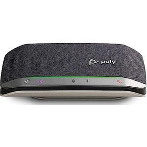 Poly Sync 20 USB-C Personal Portable Smart Speakerphone (Plantronics) - Lange levensduur van de batterij - Ruis/Echo Reductie -Werkt met Teams (gecertificeerd), Zoom, PC, Mac, Mobiel