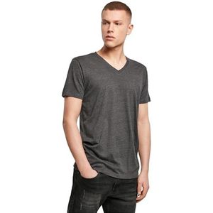 Build Your Brand Heren T-shirt Light Tee V-hals, top met V-hals voor mannen in vele kleuren verkrijgbaar, maten S - 5XL, antraciet, L