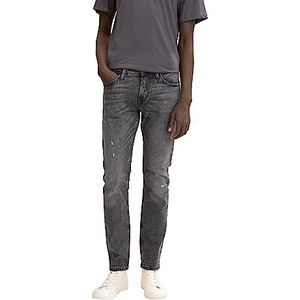 TOM TAILOR Denim Mannen jeans 202212 Piers Slim, 10223 - Destroyed Mid Stone Grey Denim, 30W / 32L