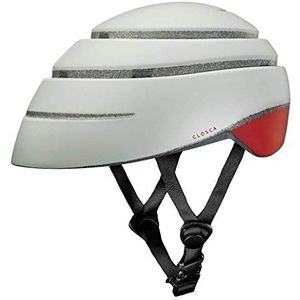 Closca Helm Loop. Opvouwbare fietshelm voor volwassenen. Fiets-, skateboard- en scooterhelm. Bekroond helmontwerp voor stadsfietsen voor heren en dames (paar/rood, L)