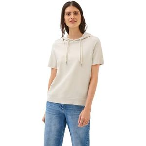 Cecil - Bouclé Slub Hoodie - Beige - Dames