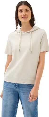 Cecil - Bouclé Slub Hoodie - Beige - Dames