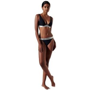 KARL LAGERFELD Logo Bikini Bottom met elastische tailleband, zwart, XL