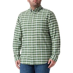 GANT REG Oxford Check Shirt voor heren, met button-down-kraag, bladgroen, standaard