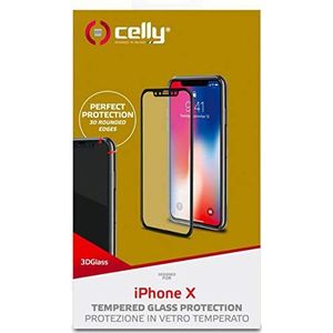 Celly 3D Glass iPhone x BK
