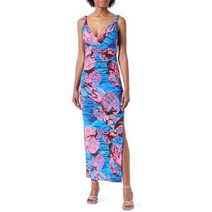 Pinko ACHEI Jurk Jersey Chemical Sea, En4_mul.blauw/roze, M