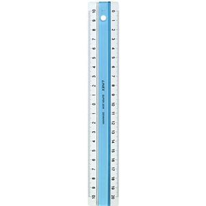 LINEX Lineal Super Ruler, 10 stuks, 20 cm, acryl kunststof, lichtblauw