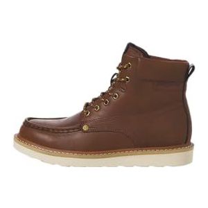 JACK & JONES Jfwarchway Pu Moc Boot veterlaarzen voor heren, cognac, 42 EU