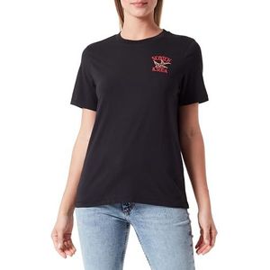 Scotch & Soda Dames Cotton Conversie Regular Fit T-shirt, Evening Black 6647, XS