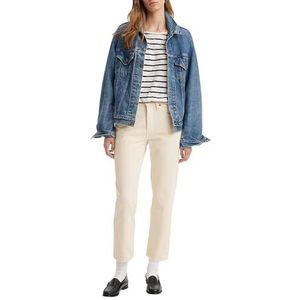 Levi's Cropped High Waist Cropped Jeans Ecru