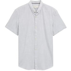 TOM TAILOR Denim heren overhemd, 37869 - Green Yellow Stripe Structuur, XXL