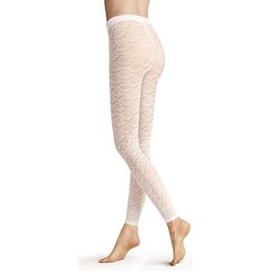 Hudson Dameslegging Graphic Crochet 40 den verschijning, wit, 36-38