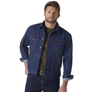 Wrangler Heren Western ongevoerd denim jack bovenkleding - blauw - S