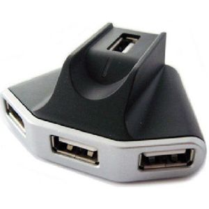 Okion Console USB 2.0 4-poorts hub, high tot low speed, compacte constructie, elegant design, wit