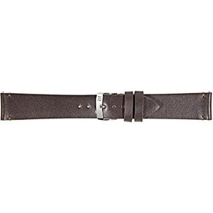 Morellato Unisex Watch Strap, Easy Click Collection, mod. Eenvoudig, gemaakt van echt kalfskin leer - A01X5188C23, bruin, 18mm, Band