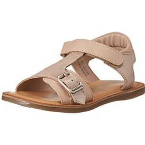 KICKERS Diazz, sandalen voor meisjes, lichtroze gemetalliseerd, 19 EU