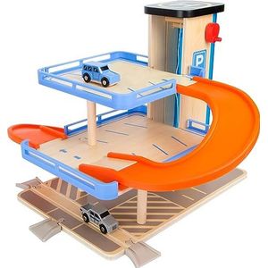 Small foot - Parkeer garage met parkeerdek - Houten speelgoed vanaf 3 jaar