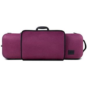 Vioolkoffer BIO A 4/4 met muziekzak, zijgreep, verstelbare neksteun, kleur: violet