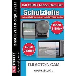 Lens + digiCOVER DJI ACTION CAM Set (1x digiCOVER + 6 x lenscover)