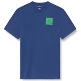 Calvin Klein - T-shirt - Blauw/Groen - Normale Pasvorm - Ronde Hals