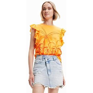 Desigual T-shirt voor dames, oranje, S