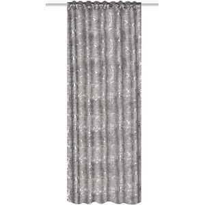 Home Wohnidden 85520 | Deserto verduisteringsgordijn met zilveren print, 245 x 140 cm (hoogte x breedte), kleur: zilver