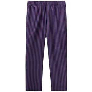 United Colors of Benetton 4TMW4F008 pyjamabroek, blauw, gestreept, rood, magenta 901, S heren, Blu A Righe Rosso Magenta 901, S