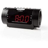 Digitale Wekkerradio - LED-Scherm - Tijdprojectie - AM / FM - Snoozefunctie - Slaaptimer - Aantal alarmen: 2 - Zwart