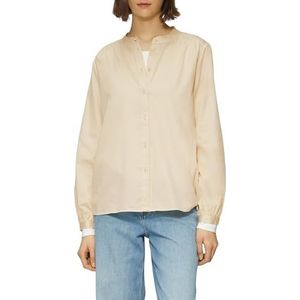 Blouse - Effen - Katoen - Normale Pasvorm - Lange Mouw