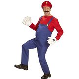 Widmann - Kostuum Super Loodgieter, jumpsuit, shirt, hoed, vakman, carnavalskostuums, carnaval