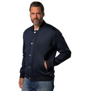 JP 1880 College, Scuba, collegekraag, jas met ritssluiting, Donkerblauw, L