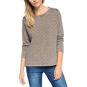 ESPRIT Sweatshirt voor dames met rechte snit, grijs (gunmetal 015), L