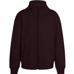 Mukua SZ270K Cooper Kids, sweatshirt voor kinderen, ritssluiting, wijnrood, maat 7/8, Wijn, 7-8 años