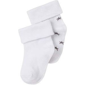 Noppies Baby jongens sokken (2 paar), wit, 6-12 Maanden