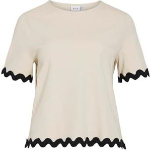 Vila - T-shirt - Ecru - 100% Katoen
