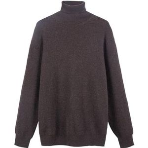 Diana Studio - Coltrui van kasjmier en wol, heren, lange mouwen, casual fit, bruin, L, Bruin, L-XXL