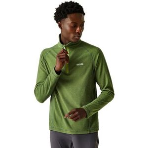 Regatta Heren Montes 1/2 Zip Mini Streep Outdoor Fleece Trui, Piquant Groen, XXL