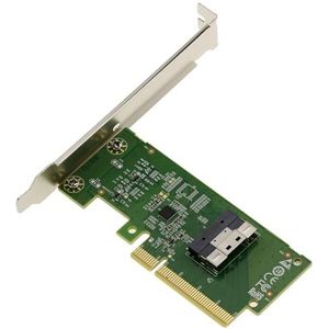 KALEA-INFORMATIQUE PCIe 4.0 naar Slim SAS SFF-8654 8i Adaptercontroller Board voor NVMe M2 M3 U2 U3 SSD's of PCIe backplane
