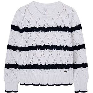 Pepe Jeans Carlie trui voor meisjes en meisjes, wit (mousse), 12 Jaar