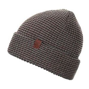 BICKLEY + MITCHELL Heren Two Color Waffle Gestructureerde Mens 1010-01-12-40 Beanie Hoed, Bruin, One Size