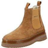 GANT - Enkellaarsjes - Bruin - Glad Leer - Warm Gevoerd